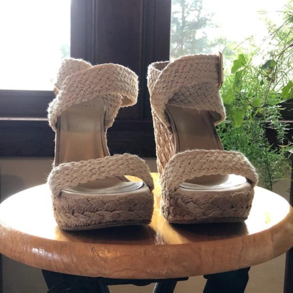 Stuart Weitzmann wedge sandals